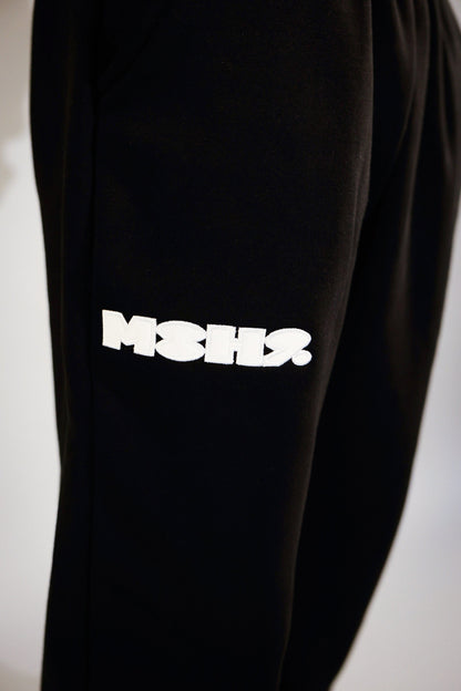 Core Pants Black / White Logo