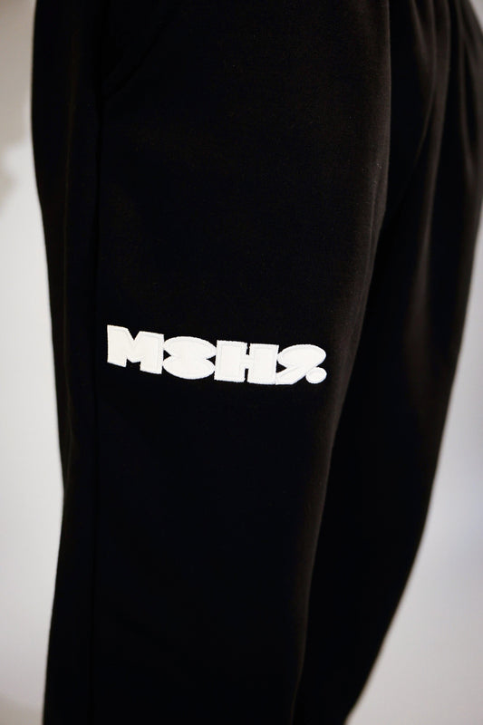 Core Pants Black / White Logo