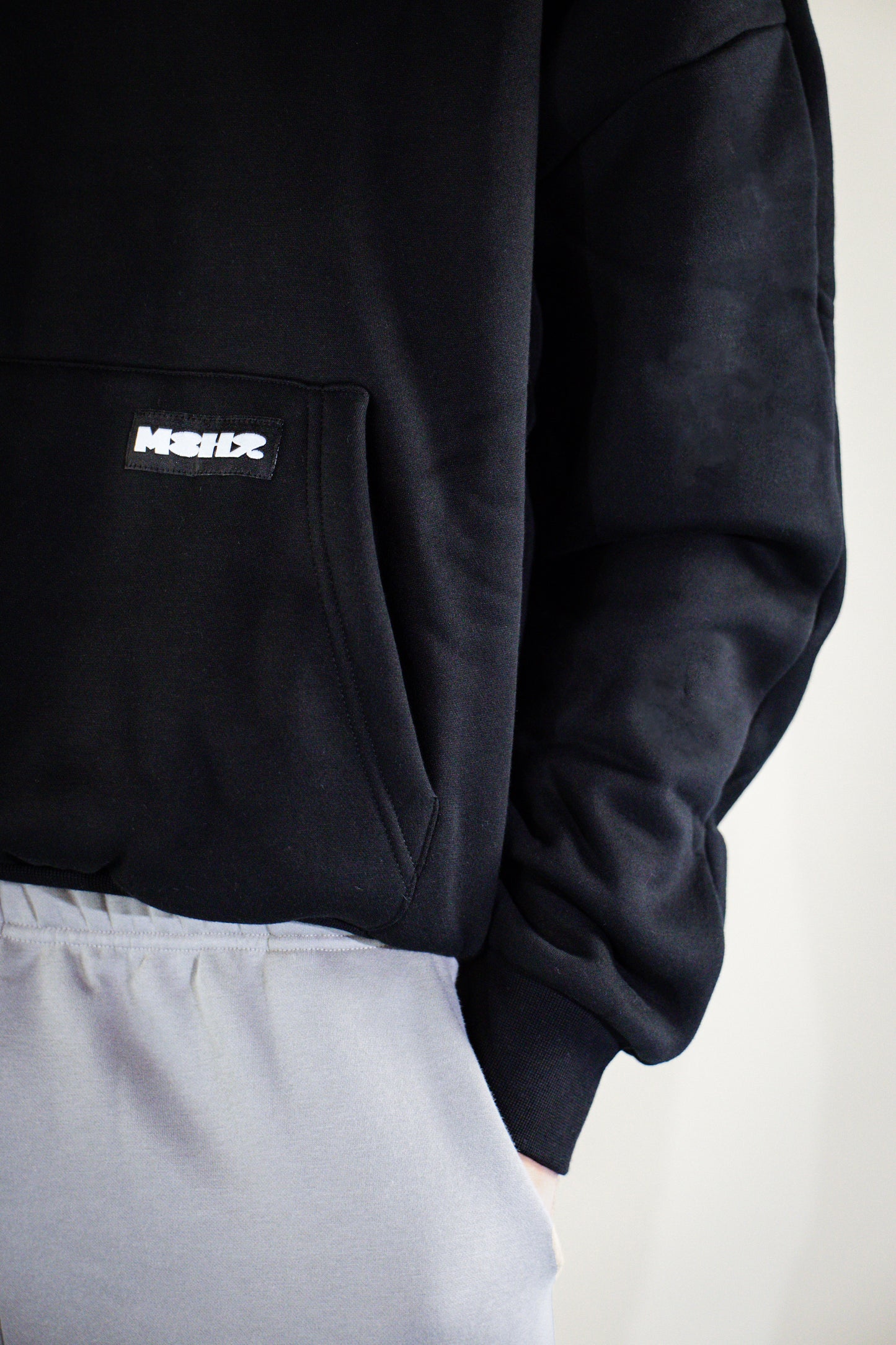 Signature Hoodie Black / Black Logo