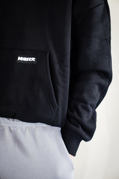 Signature Hoodie Black / Black Logo