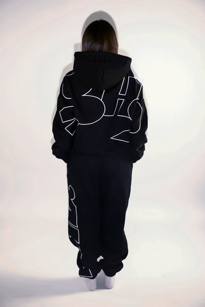 Signature Hoodie Black / White Logo