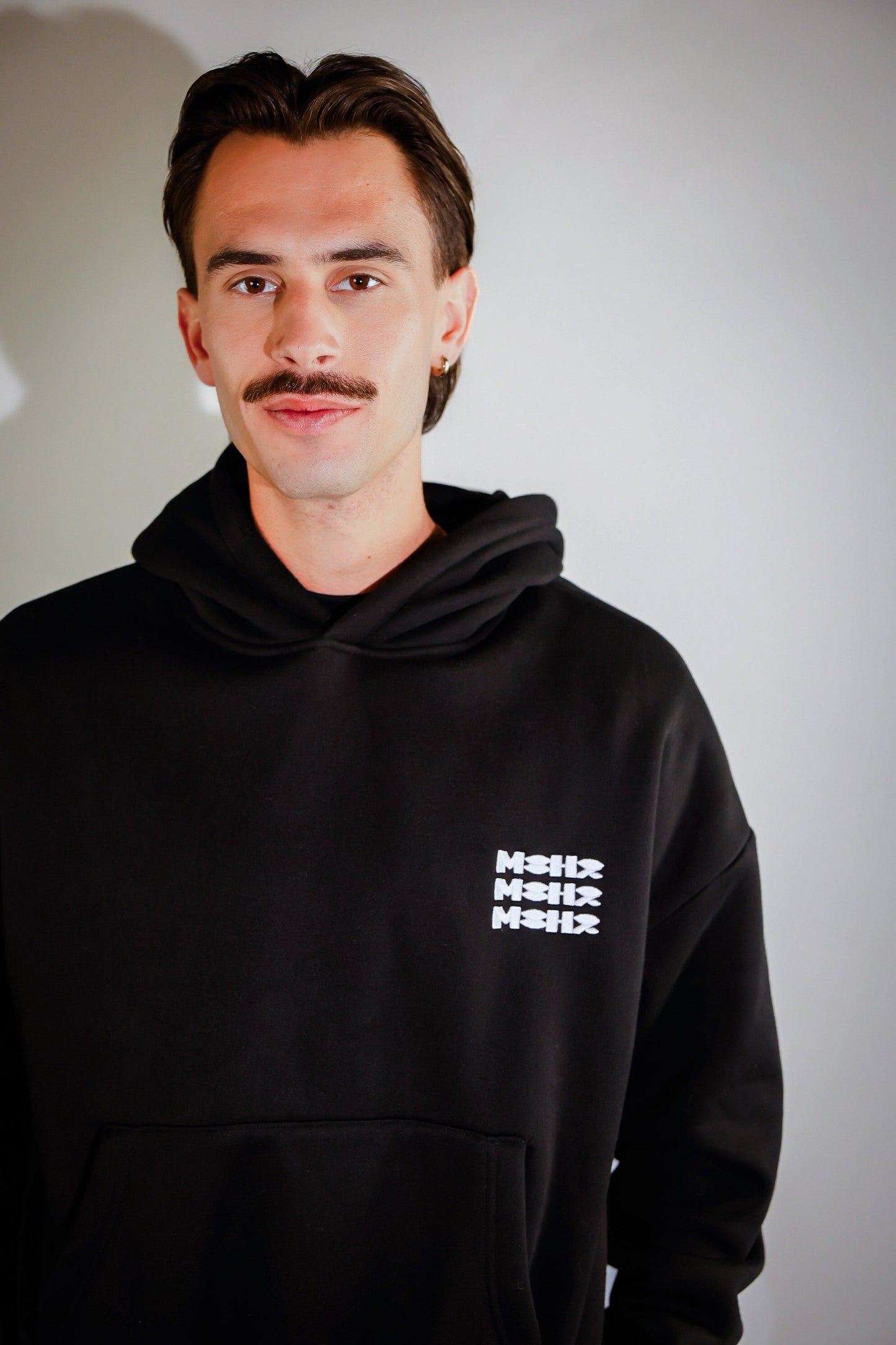 Triple Hoodie Black / White Logo