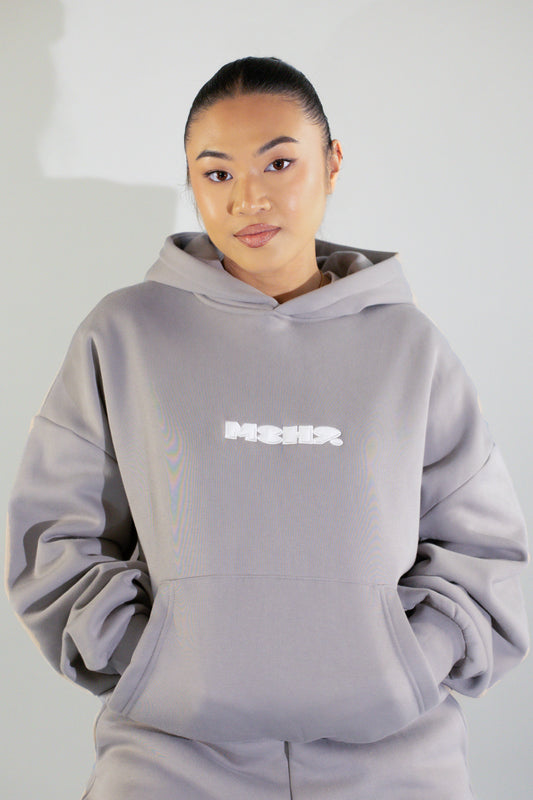 Core Hoodie Grey / White Logo