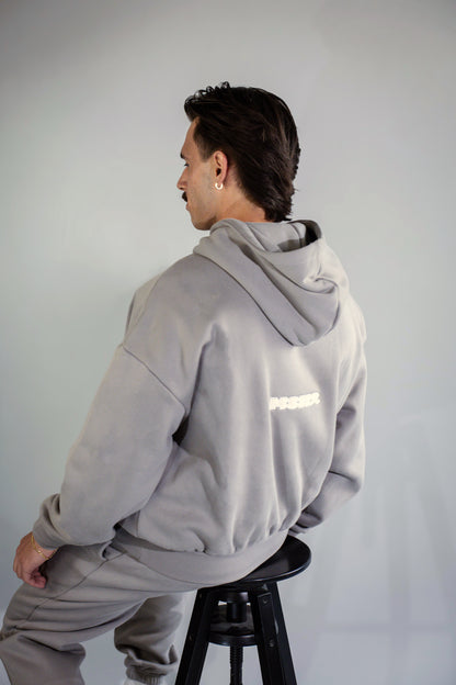 Core Hoodie Grey / White Logo
