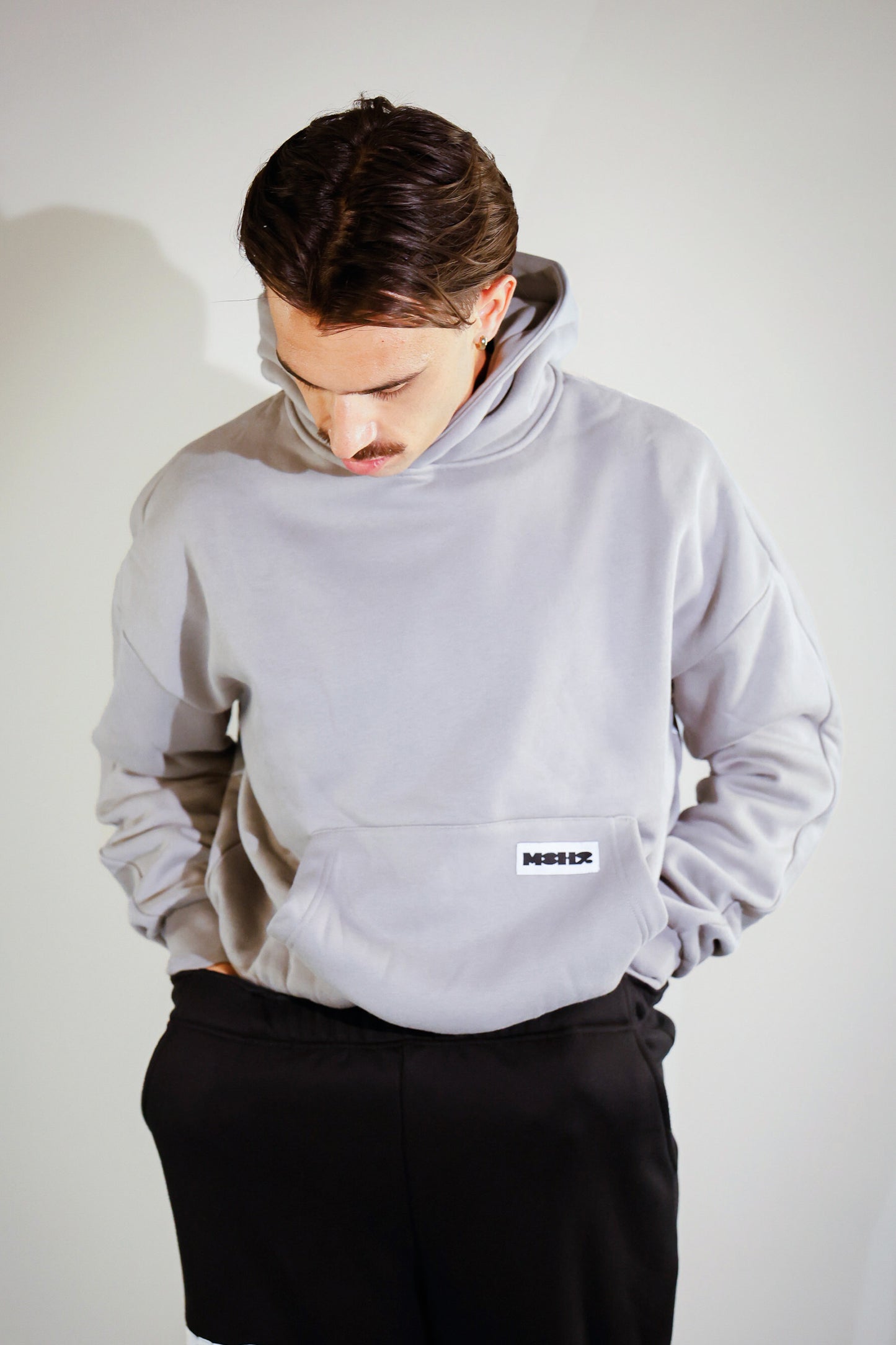 Signature Hoodie Grey / White Logo
