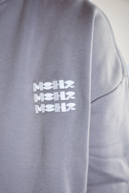 Triple Hoodie Grey / White Logo