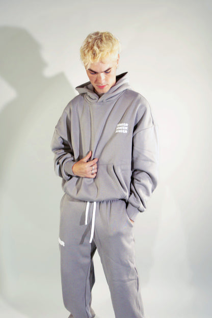 Triple Hoodie Grey / White Logo