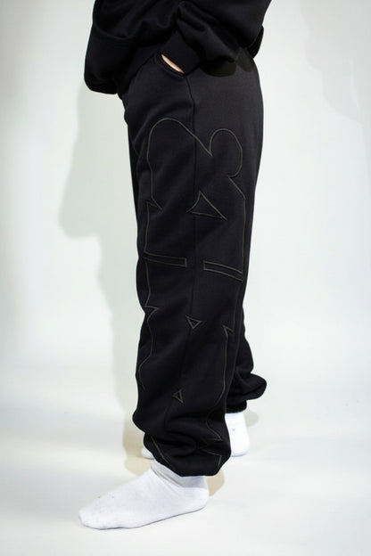 Signature Pants Black / Black Logo