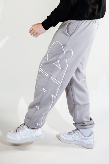 Signature Pants Grey / White Logo