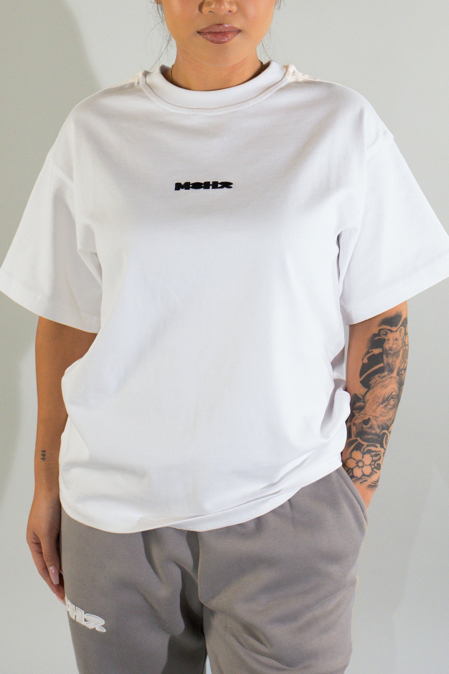 Core Tee White / Black Logo
