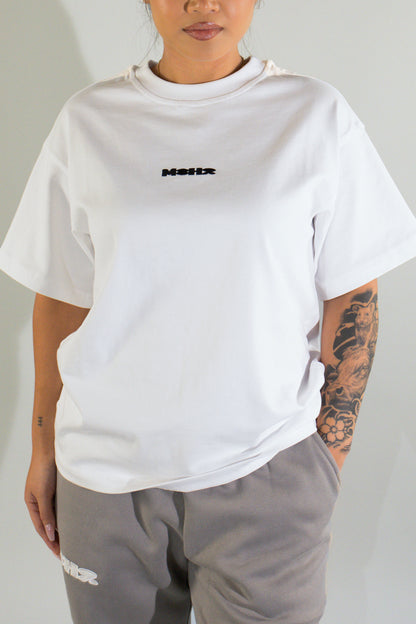 Core Tee White / Black Logo