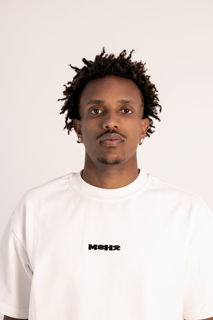 Core Tee White / Black Logo